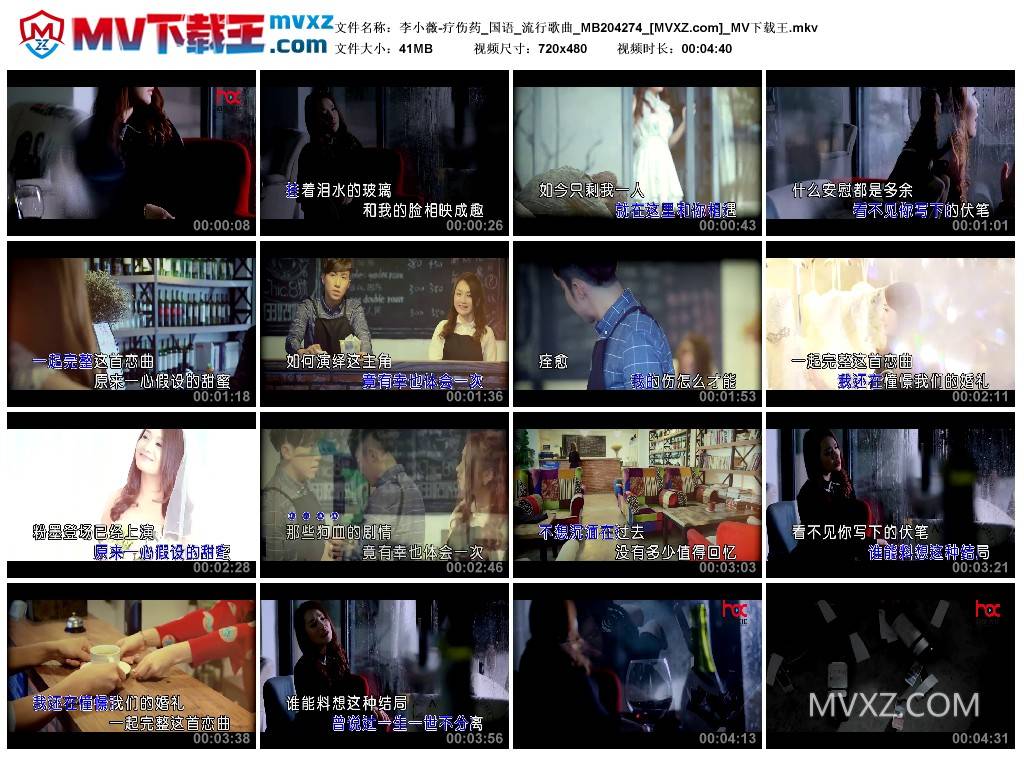 李小薇-疗伤药_国语_流行歌曲_MB204274